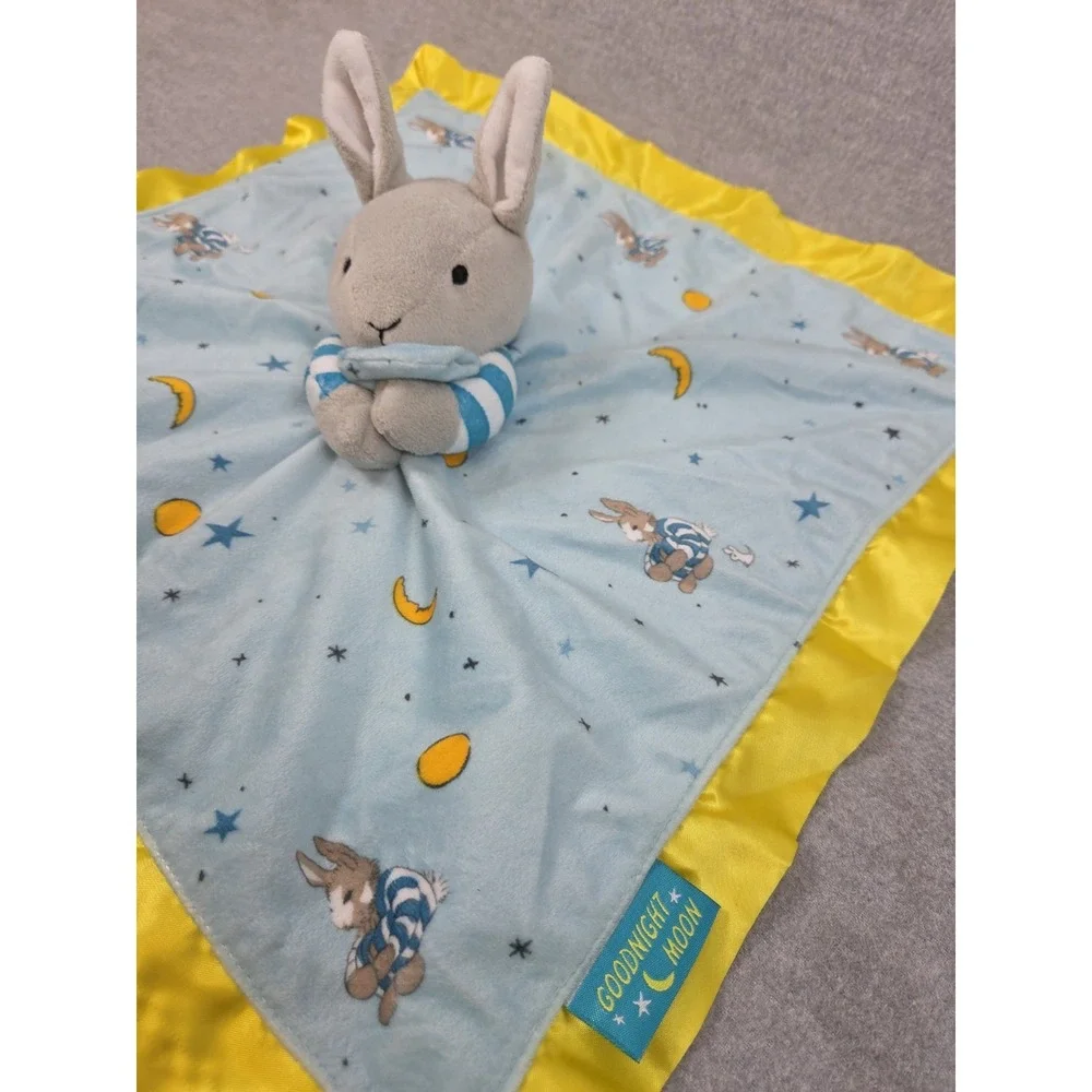 Goodnight Moon Plush Bunny Security Blanket Baby Lovey Retro 2011 Satin Edge